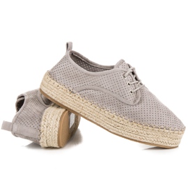 Seastar Espadrilles Ajourées Sur La Plateforme gris 3