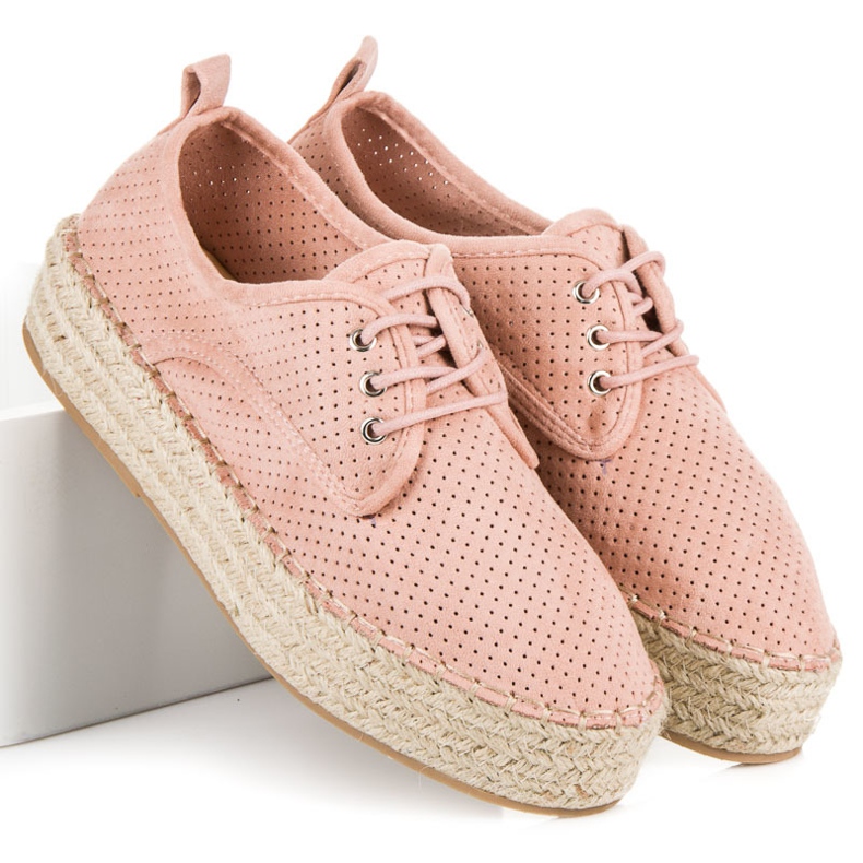 Seastar Espadrilles ajourées sur la plateforme rose 1