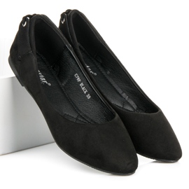 Seastar Ballerines classiques en daim le noir 5