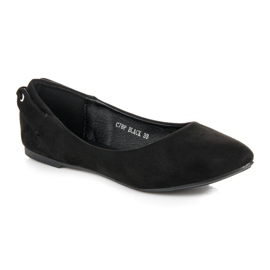 Seastar Ballerines classiques en daim le noir 2