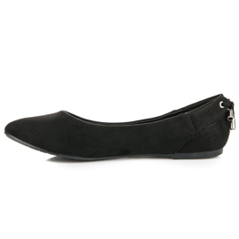 Seastar Ballerines classiques en daim le noir 3