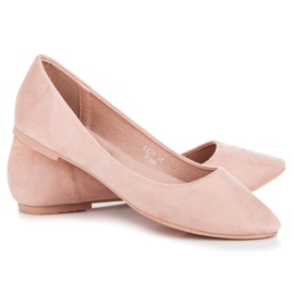 Seastar Ballerines en daim rose 3