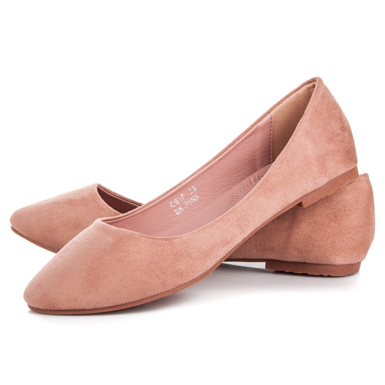 Seastar Ballerines en daim rose 2