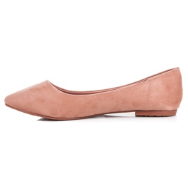 Seastar Ballerines en daim rose 3