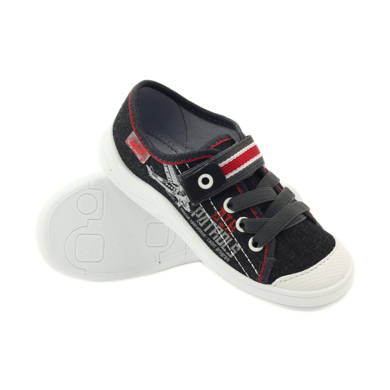 Chaussures, baskets, pantoufles pour enfants Befado 251x091 rouge gris blanc 3