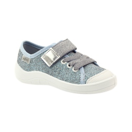 Chaussures, baskets, pantoufles pour enfants Befado 251x097 gris bleu blanc 1