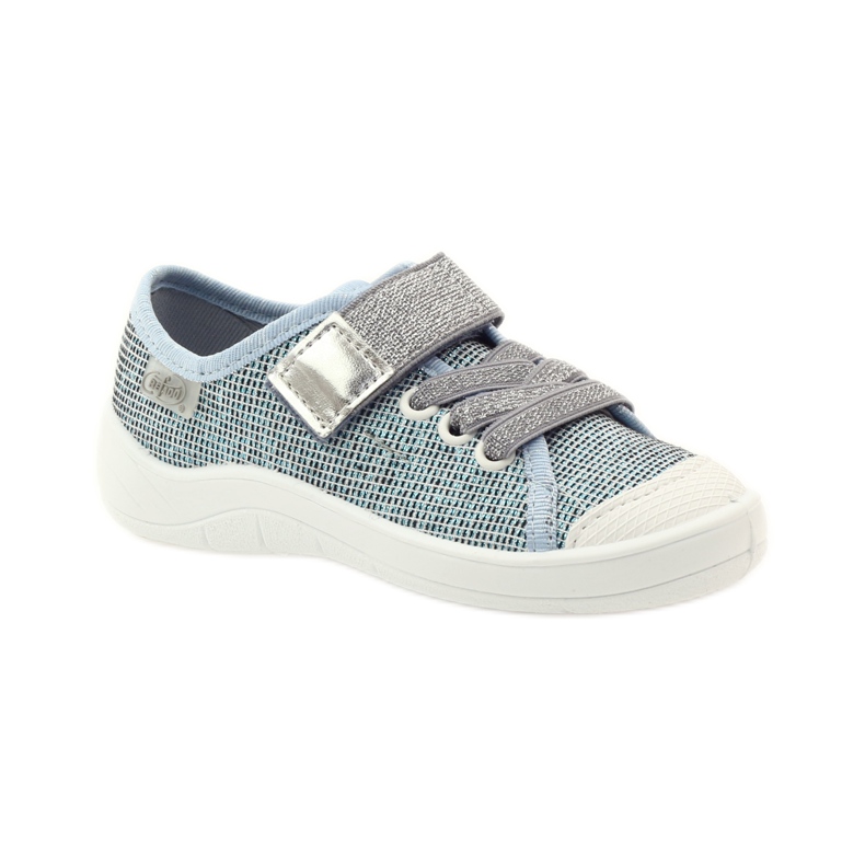 Chaussures, baskets, pantoufles pour enfants Befado 251x097 gris bleu blanc 1