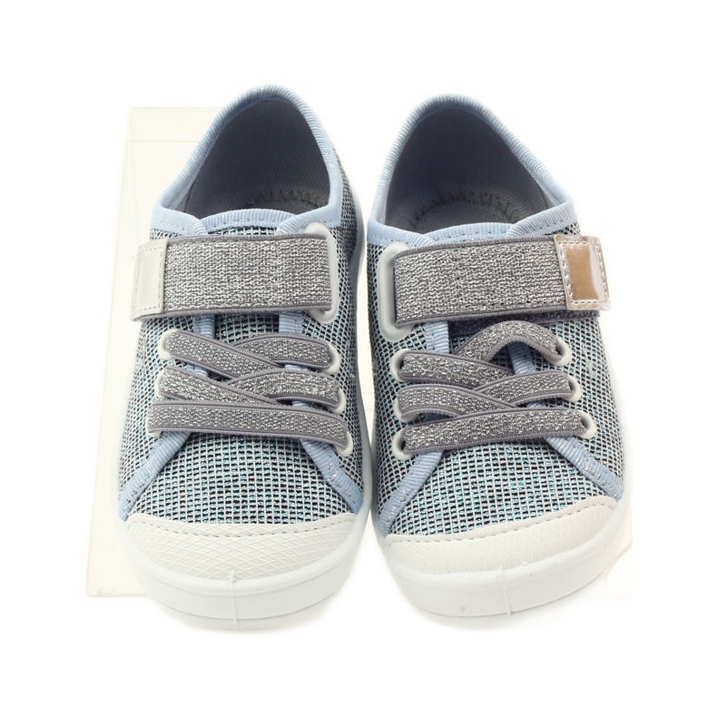 Chaussures, baskets, pantoufles pour enfants Befado 251x097 gris bleu blanc 4