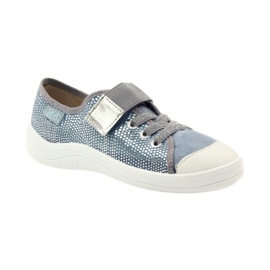 Befado 251y088 baskets baskets gris bleu blanche 1 Befado 251y088 baskets baskets gris bleu blanche 1