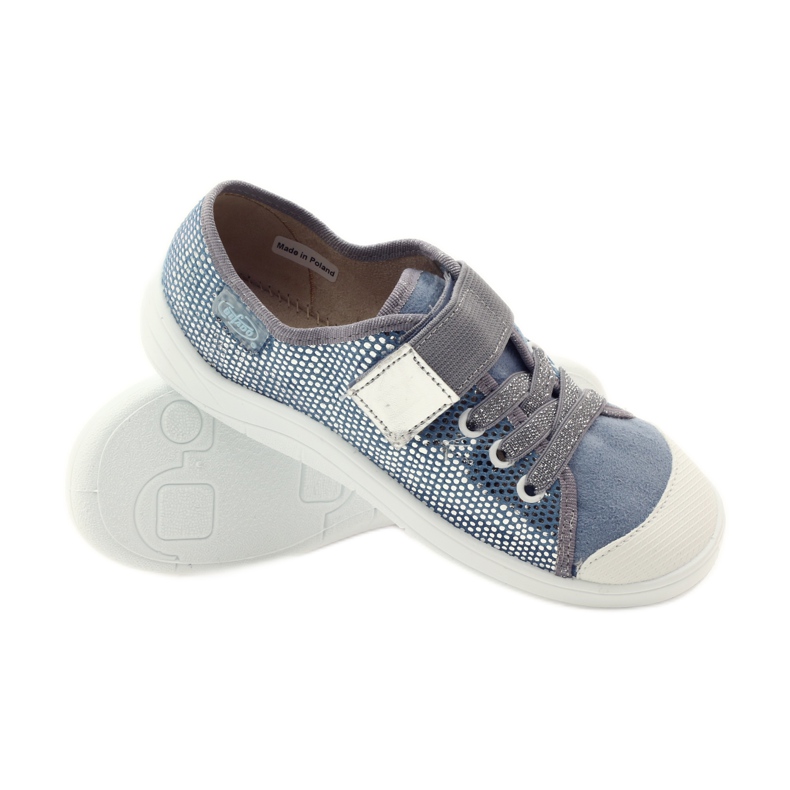 Befado 251y088 baskets baskets gris bleu blanc 3