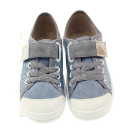 Befado 251y088 baskets baskets gris bleu blanche 4 Befado 251y088 baskets baskets gris bleu blanche 4