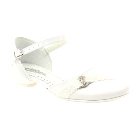 Escarpins communion ballerines Miko 714 blanc 1