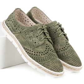 Kylie Espadrilles ajourées vert 4