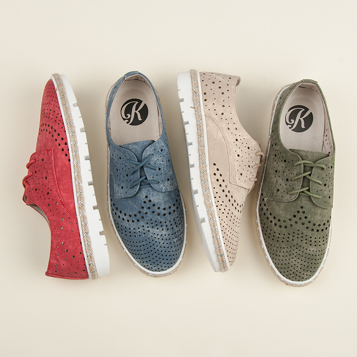 Kylie Espadrilles ajourées vert 1