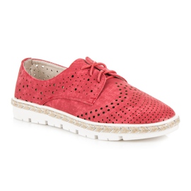 Kylie Espadrilles ajourées rouge 4