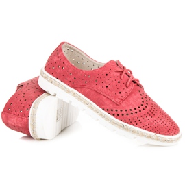 Kylie Espadrilles ajourées rouge 6