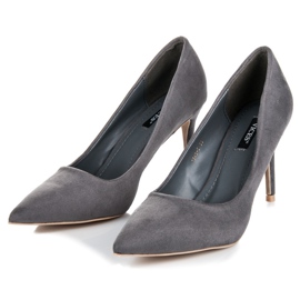 Vices Escarpins en daim gris 4
