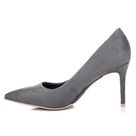 Vices Escarpins en daim gris 3