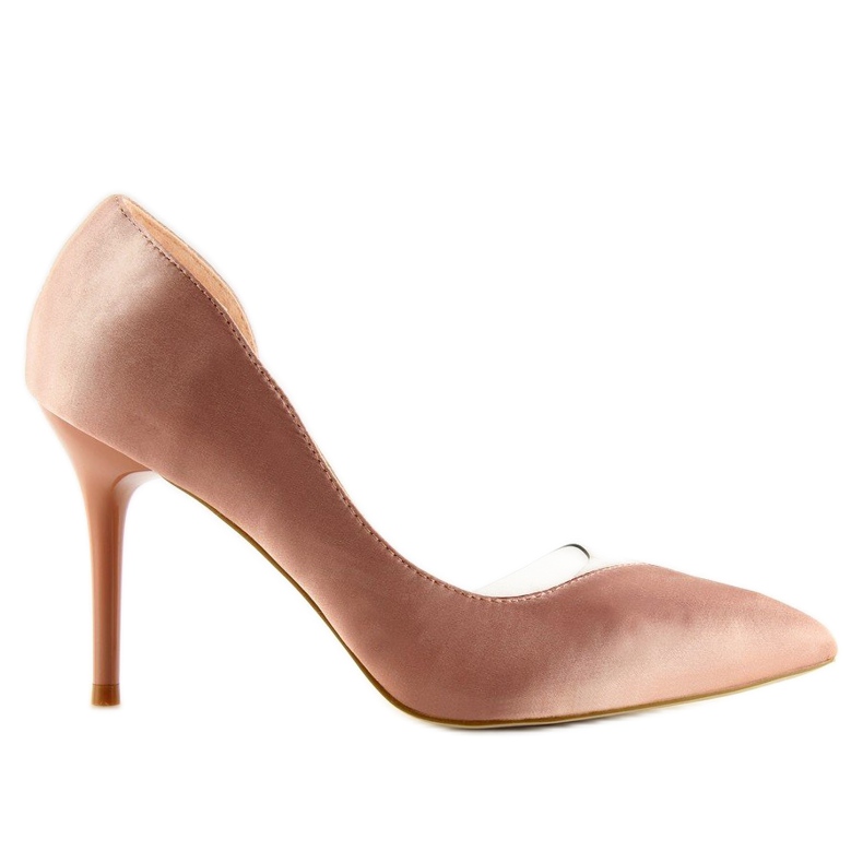 Escarpins asymétriques roses F352 2