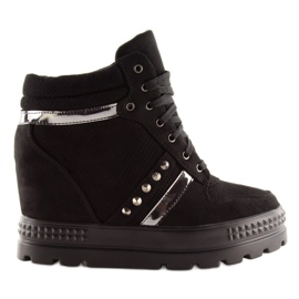 Baskets noires pour femmes AT-0650-L Noir le noir 4