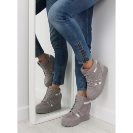 Gris Baskets grises pour femmes AT-0650-L Gris 2 Gris Baskets grises pour femmes AT-0650-L Gris 2