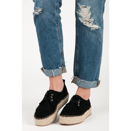 Seastar Espadrilles Ajourées Sur La Plateforme le noir 1