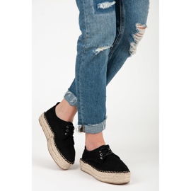 Seastar Espadrilles Ajourées Sur La Plateforme le noir 2