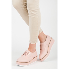 Vices Étaux pour chaussures compensées nouées rose 2 Vices Étaux pour chaussures compensées nouées rose 2