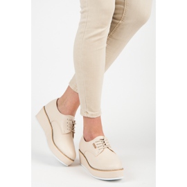 Vices Étaux pour chaussures compensées nouées brun 2