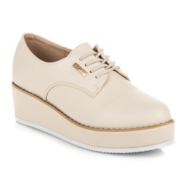 Vices Étaux pour chaussures compensées nouées brun 3