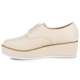 Vices Étaux pour chaussures compensées nouées brun 4