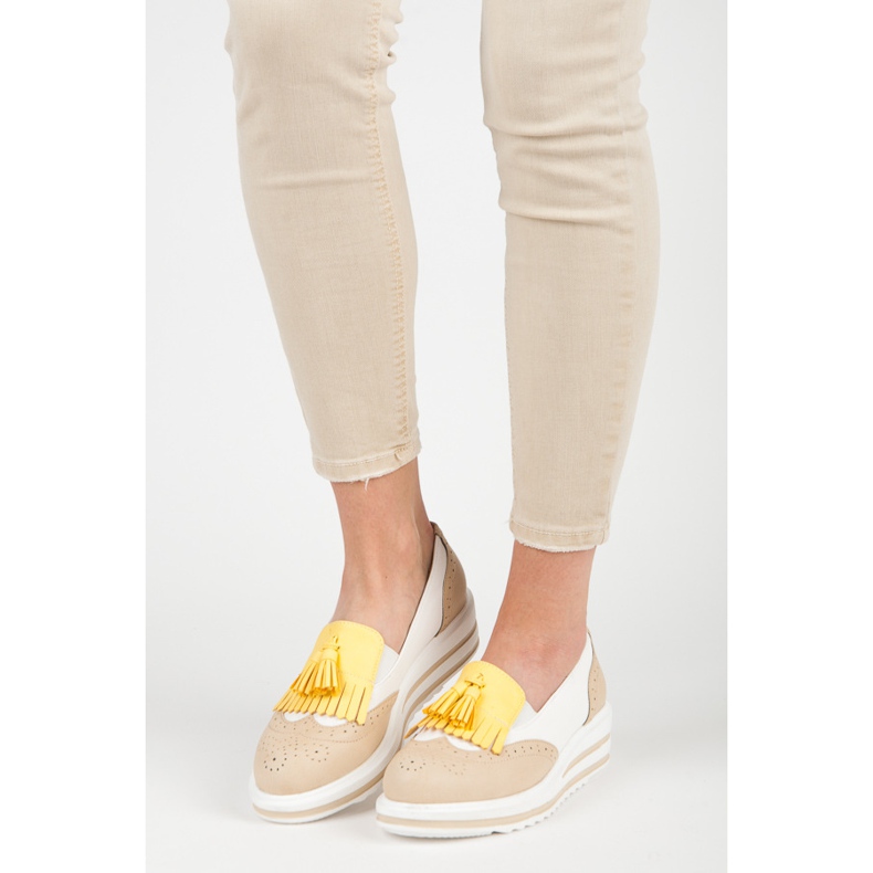 Chaussures boho vices femme brun 2