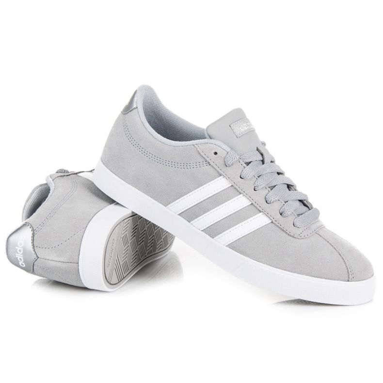 Ensemble court Adidas gris 1
