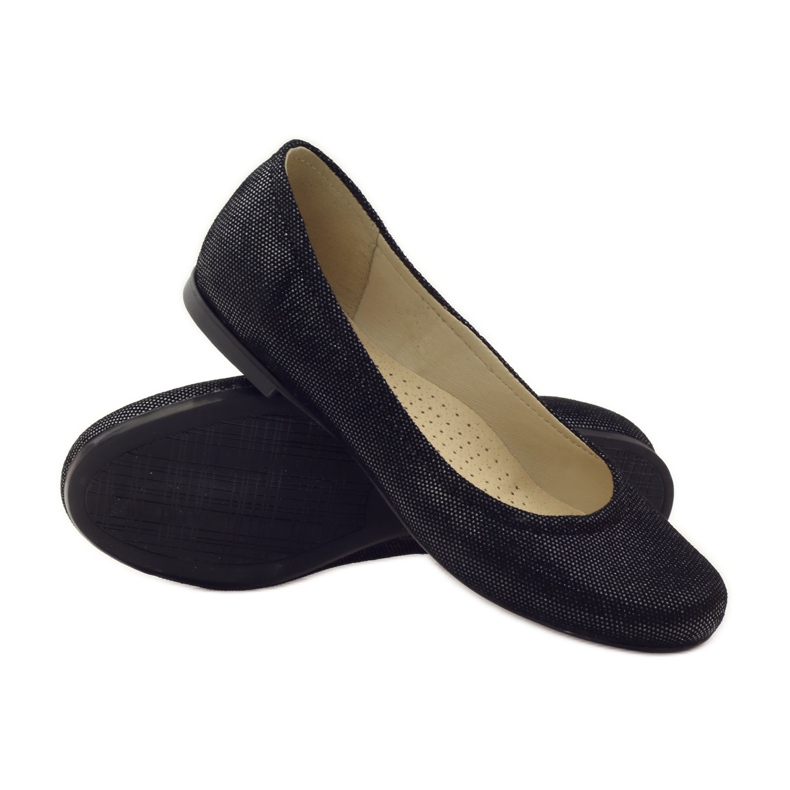 Ballerines femme Gregors 686 noir le noir gris 3