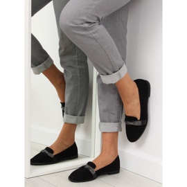 Noir Mocassins noirs pour femme H8-110 Noir le noir 1