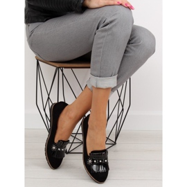 Noir Mocassins noirs pour femme DM30P Noir 2