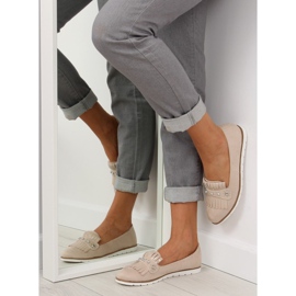 Mocassins femme beige DM30P Beige 1 Mocassins femme beige DM30P Beige 1