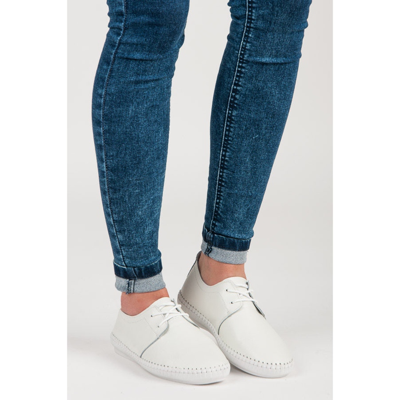 Vinceza Baskets légères nouées blanche 1