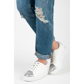 Baskets nouées à imprimé serpent blanche 2