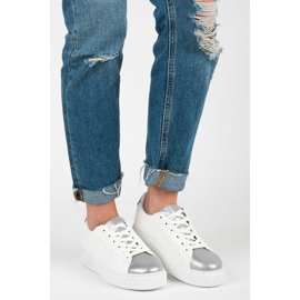 Baskets nouées à imprimé serpent blanc 1