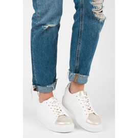 Baskets nouées à imprimé serpent blanc 1