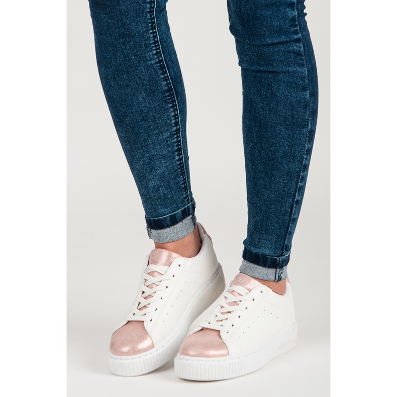 Baskets nouées à imprimé serpent blanc 2