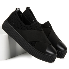 Seastar Baskets creepers ajourées le noir 5
