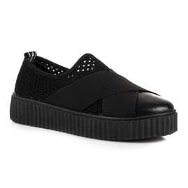 Seastar Baskets creepers ajourées le noir 2