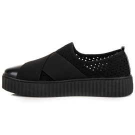 Seastar Baskets creepers ajourées le noir 3