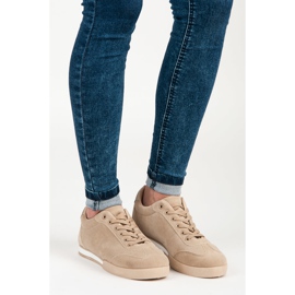 Vices pour chaussures de sport en daim brun 1