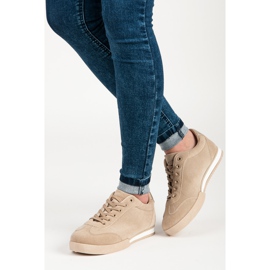 Vices pour chaussures de sport en daim brun 2