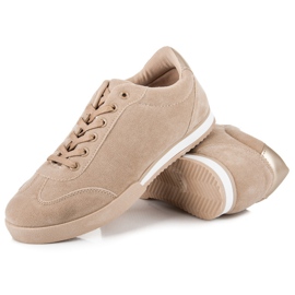 Vices pour chaussures de sport en daim brun 5