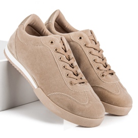 Vices pour chaussures de sport en daim brun 6