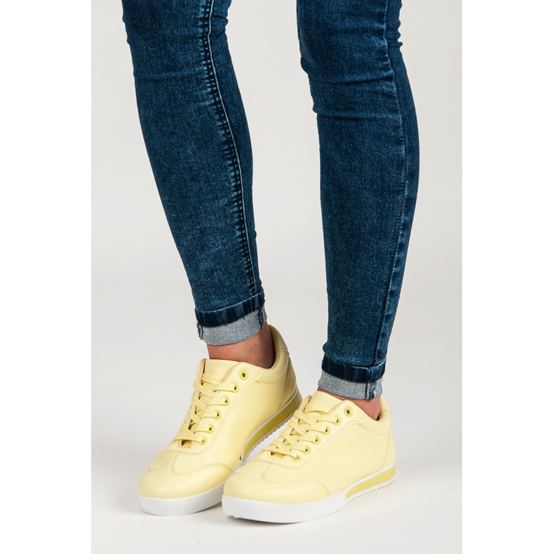 Vices Chaussures de sport jaunes 1